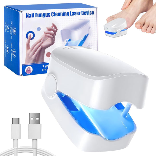 Rechargeable Nail Fungus Treatment for Toenail, Toe Nail Fungal Treatment Nail Fungus Laser Device, Anti-Fungal Nail Treatment for Hand & Feet Infections Remover for Home Use