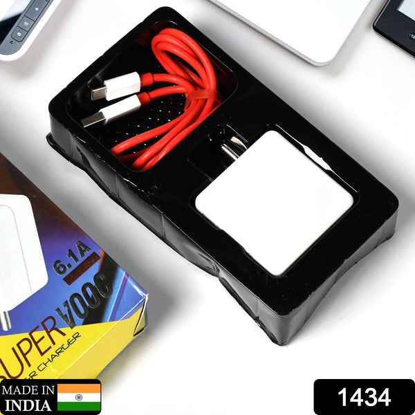 Fast charger with cable for smartphones