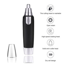 Steel nose hair trimmer for grooming