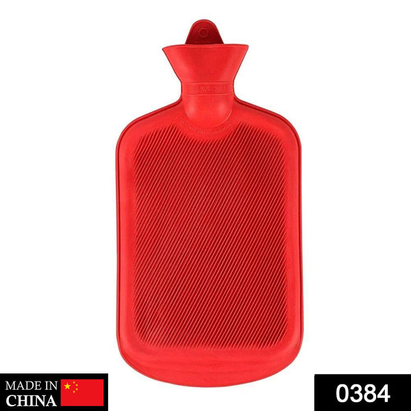 Durable large rubber hot water bag for soothing pain and discomfort.