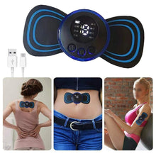 Portable USB Neck Massager Electric Neck Massager Automatic Massage Enhancer Mini Cervical Massager EMS Lymphatic Drainage Massage with Cable, Gym Equipment