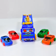 Mini car toy set with transport truck