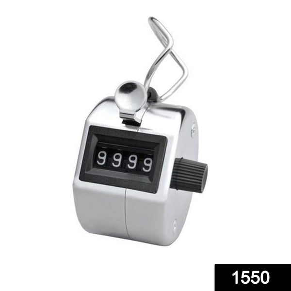 Clicker counter with four-digit display for counting