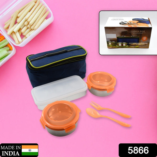 AIRTIGHT & LEAK PROOF STAINLESS STEEL CONTAINER MULTI COMPARTMENT LUNCH BOX CARRY TO ALL TYPE LUNCH IN LUNCH BOX & PREMIUM QUALITY LUNCH BOX IDEAL FOR OFFICE , SCHOOL KIDS & TRAVELLING IDEAL (3 Different Lunch Box)