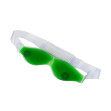 Eye mask with stick-on straps