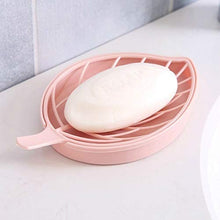 Leaf-shaped soap holder for bathroom use