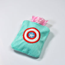 Captain America Print Small Hot Water Bag with Cover for Pain Relief