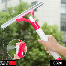 Multi-functional cleaning brush with spray, wash, and wipe features